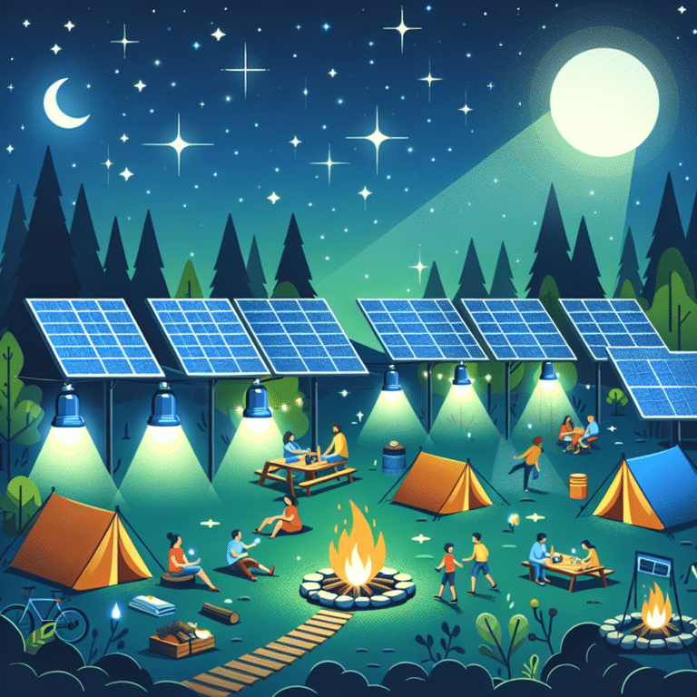 Solar-Powered Campsite Lighting Ideas