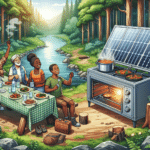 Camping meals cooked entirely with solar power