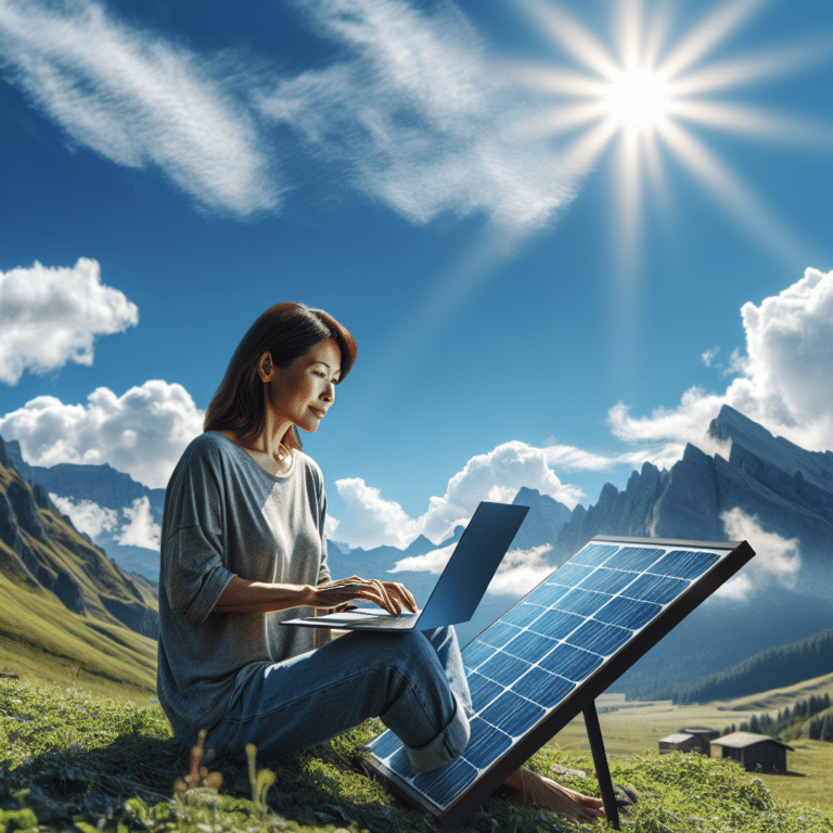 Charge Laptops with Ease using Portable Solar Panels